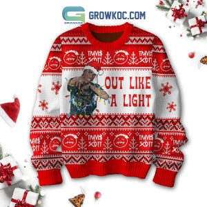Travis Scott Out Like A Light Christmas Ugly Sweater