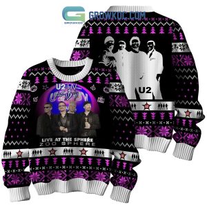 U2 Band Live At The Sphere Zoo Sphere Christmas Ugly Sweater