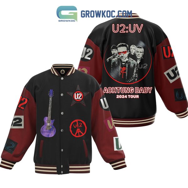 U2 UV Achtung Baby 2024 Tour Baseball Jacket