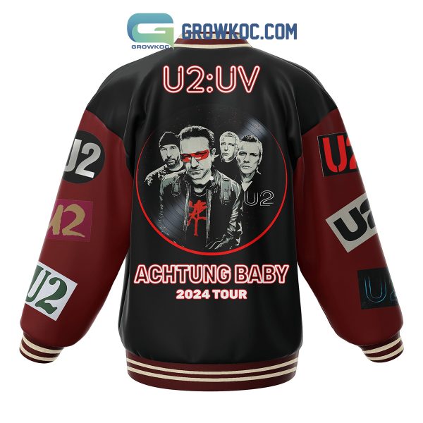 U2 UV Achtung Baby 2024 Tour Baseball Jacket