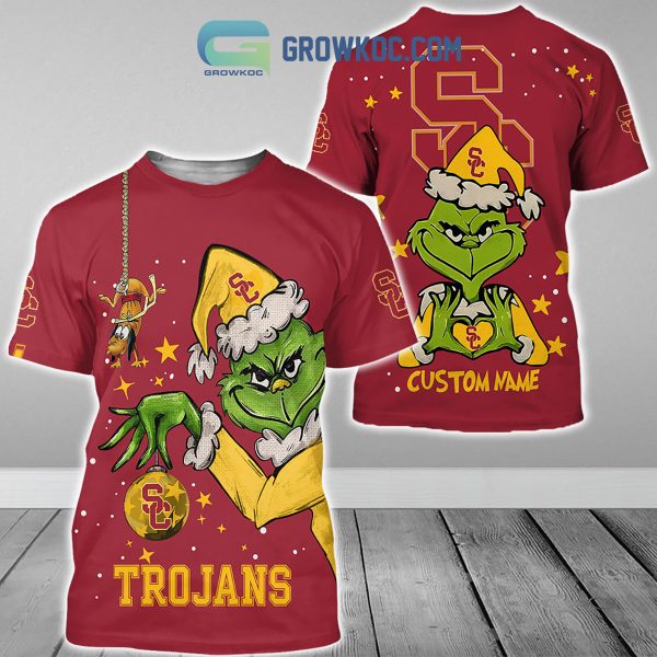 USC Trojans Grinch Christmas Personalized NCAA Hoodie Shirts