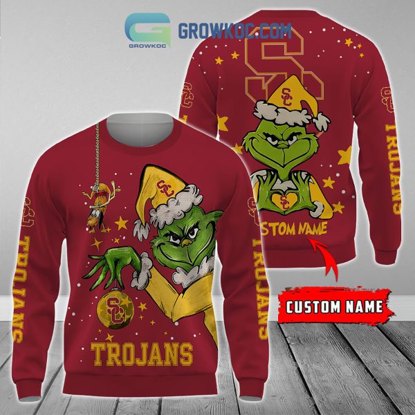 USC Trojans Grinch Christmas Personalized NCAA Hoodie Shirts