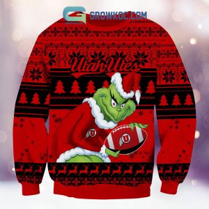 Utah Utes Grinch NCAA Christmas Ugly Sweater