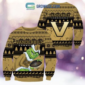 Vanderbilt Commodores Grinch NCAA Christmas Ugly Sweater