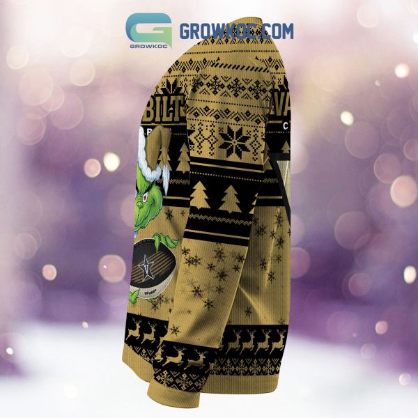 Vanderbilt Commodores Grinch NCAA Christmas Ugly Sweater