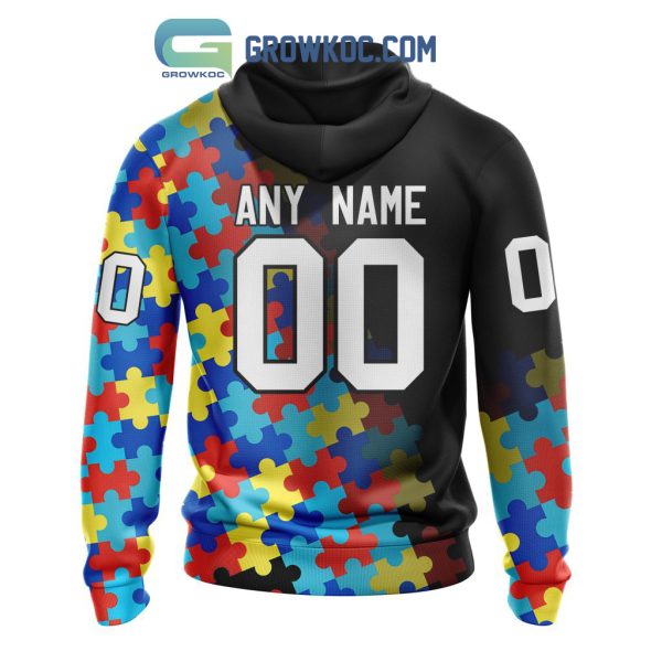 Vegas Golden Knights Puzzle Design Autism Awareness Personalized Hoodie Shirts
