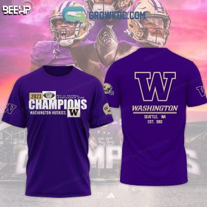 Washington Huskies 2023 Pac 12 Championship Game Hoodie Shirt Purple Verison