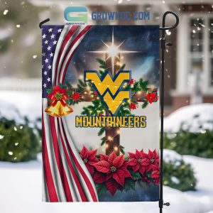 West Virginia Mountaineers NCAA Jesus Christmas House Garden Flags