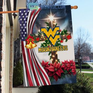 West Virginia Mountaineers NCAA Jesus Christmas House Garden Flags