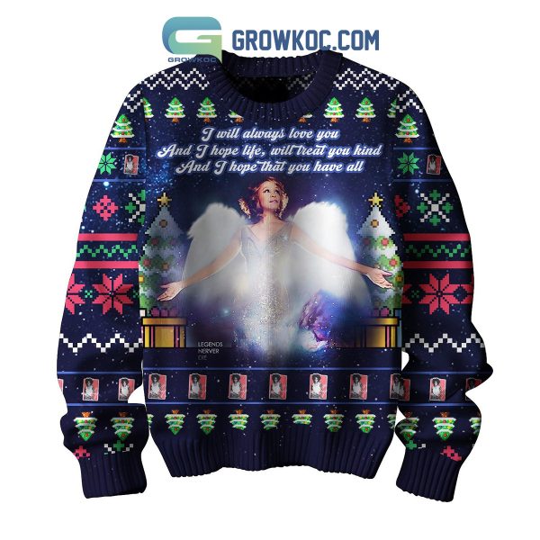 Whitney Houston Will Always Love You Christmas Ugly Sweater