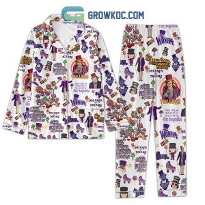 Willy Wonka Dreamer Of The Dreams White Edition Polyester Pajamas Set