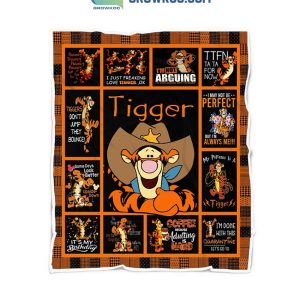 Winne The Pooh Tigger The Sheriff Done With This Fleece Blanket Quilt