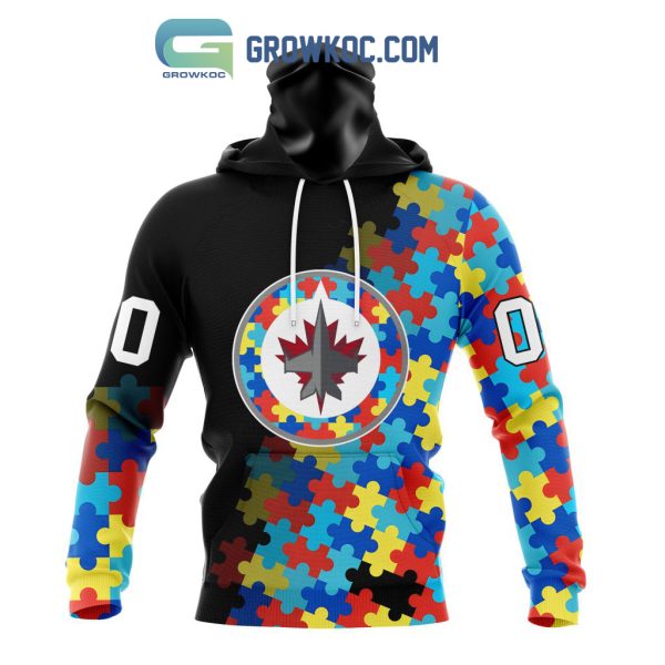 Winnipeg Jets Puzzle Design Autism Awareness Personalized Hoodie Shirts