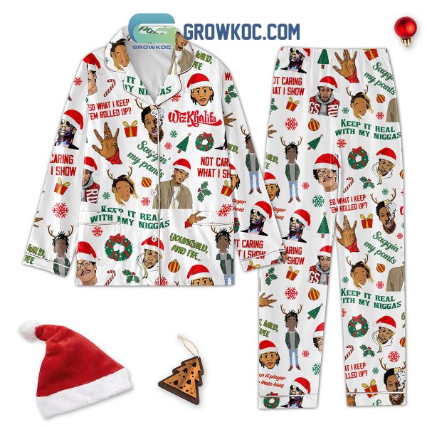 Wiz Khalifa Youngblood And Free Christmas Polyester Pajamas Set