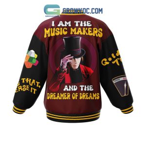Wonka Music Makers Dreamers Baseball Jacket