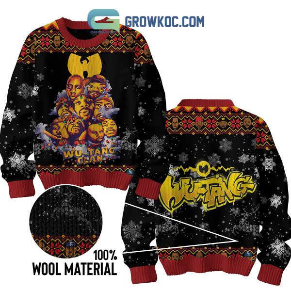 Wu Tang Clan Band Christmas Light Ugly Sweater