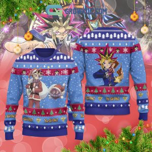 Yu-Gi-Oh Yugi Mutou Santa Christmas Ugly Sweater
