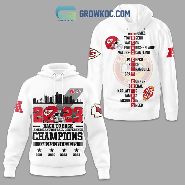 2023 Back To Back AFC Champions Kansas City Chiefs Hoodie T Shirt Sweatshirt