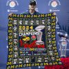 Michigan Wolverines 2024 Rose Bowl Game Champions Fleece Blanket Quilt