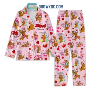 A Scooby Doo Valentine Polyester Pajamas Set