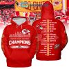 Chiefs AFC 2023 Champions Gold Red Hoodie T Shirt Sweatshirt