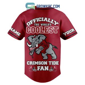 Alabama Crimson Tide Proud Fan Personalized Baseball Jersey