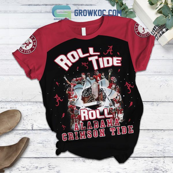 Alabama Crimson Tide Roll Tide Roll Fleece Pajamas Set