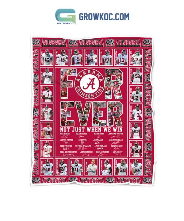 Alabama Crimson Tide fan Forever Fleece Blanket Quilt
