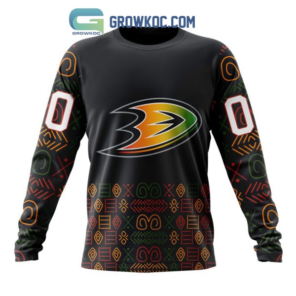 Anaheim Ducks Black History Month Personalized Hoodie Shirts