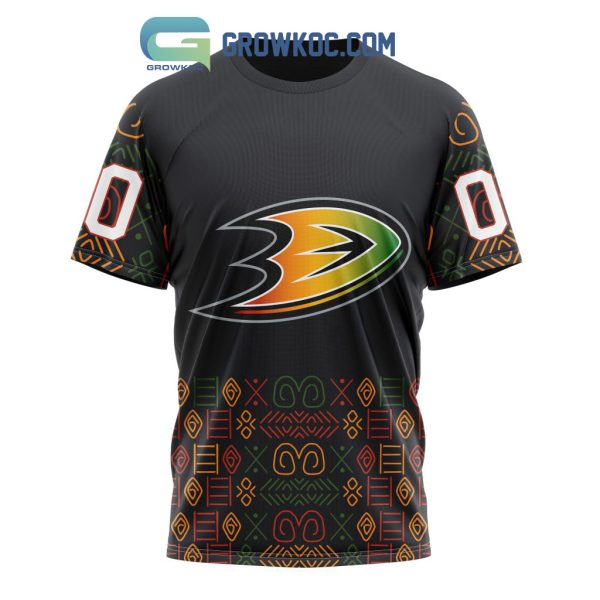 Anaheim Ducks Black History Month Personalized Hoodie Shirts