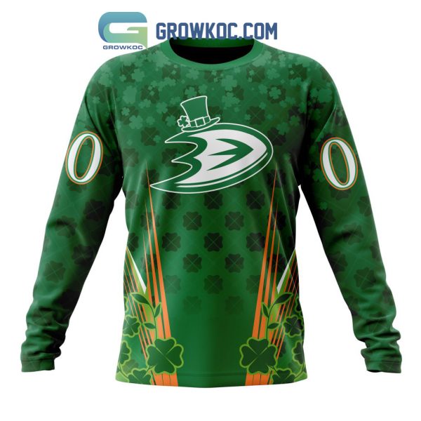 Anaheim Ducks St. Patrick’s Day Personalized Hoodie Shirts