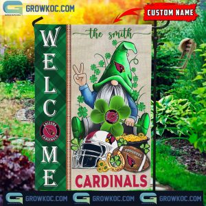 Arizona Cardinals St. Patrick’s Day Shamrock Personalized Garden Flag
