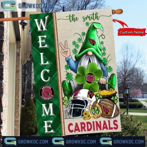 Arizona Cardinals St. Patrick’s Day Shamrock Personalized Garden Flag