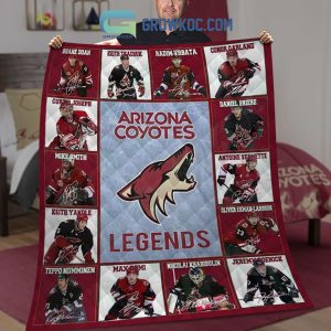 Arizona Coyotes Legends Collection Fleece Blanket Quilt