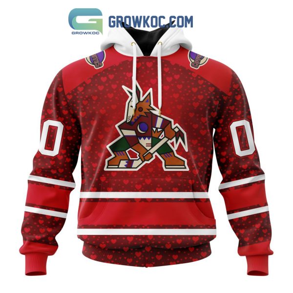 Arizona Coyotes Valentines Day Fan Hoodie Shirts