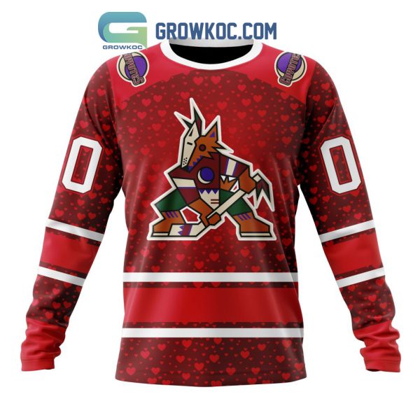 Arizona Coyotes Valentines Day Fan Hoodie Shirts