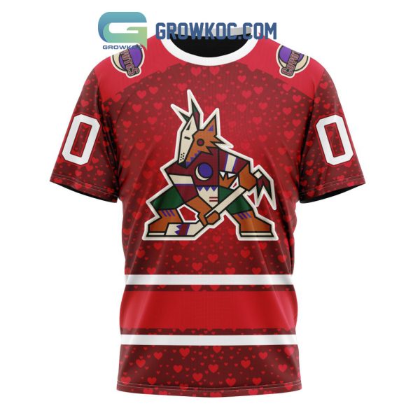 Arizona Coyotes Valentines Day Fan Hoodie Shirts