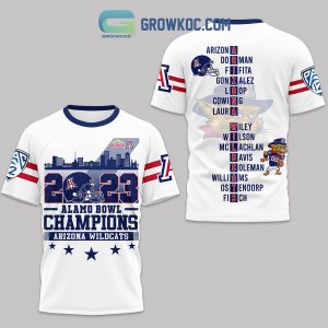 Arizona Wildcats 2023 Alomo Bowl Champions Hoodie Shirts