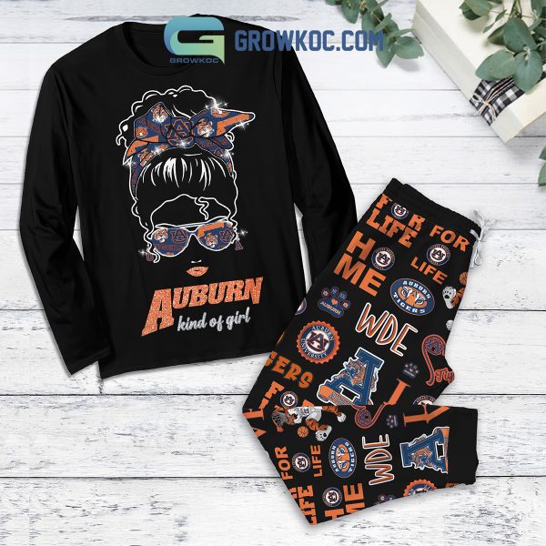 Auburn Tigers Kind Fleece Pajamas Set Long Sleeve