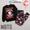 BTS Jungkook Valentine Love Pink Fleece Pajamas Set Long Sleeve