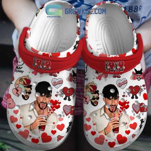 Bad Bunny XOXO Valentine Crocs Clogs
