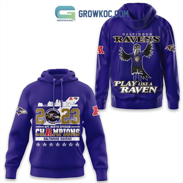 Baltimore Ravens AFC North Champs 2023 Play Hoodie Shirts