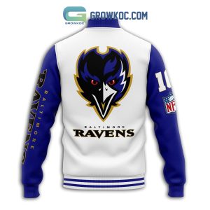 Baltimore Ravens Dream Team Personalized Baseball Jacket