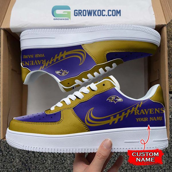 Baltimore Ravens Personalized Air Force 1 Sneaker Shoes