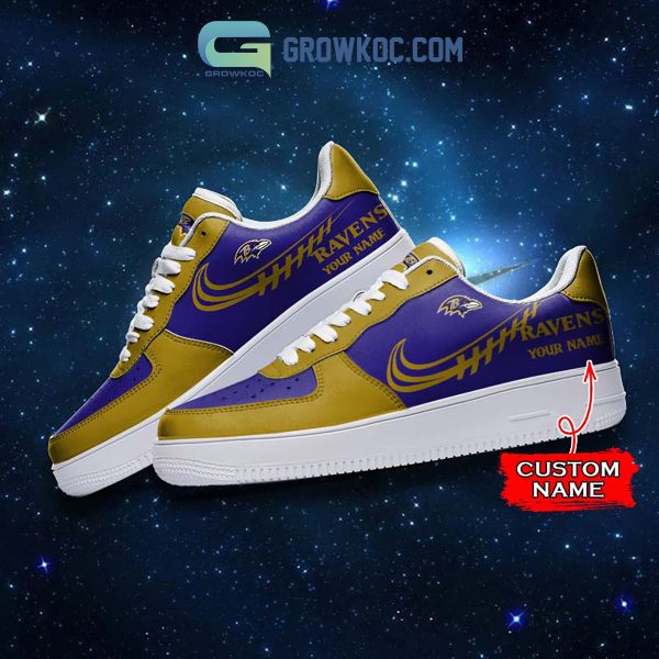 Baltimore Ravens Personalized Air Force 1 Sneaker Shoes