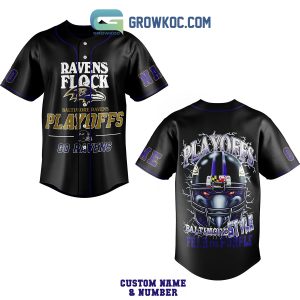 Baltimore Ravens Playoffs Baltimore Style Personalized Baseball Jersey