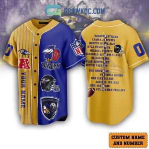 Baltimore Ravens The Champions Team Personalized Baseball Jersey