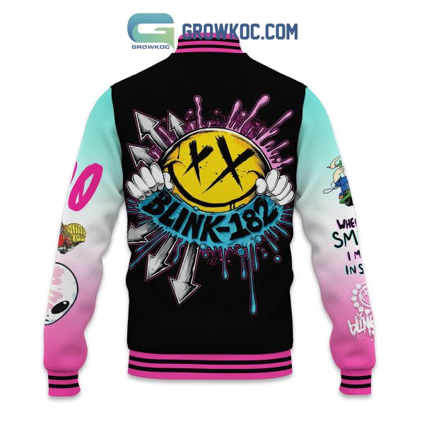 Blink 182 Blink One Eighty Two Personalized Baseball Jacket