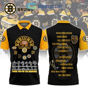 Boston Bruins 100 Centennial Memories Polo Shirts