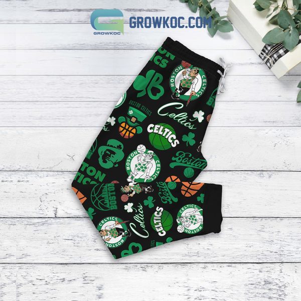 Boston Celtics Kind Of Girls Fleece Pajamas Set